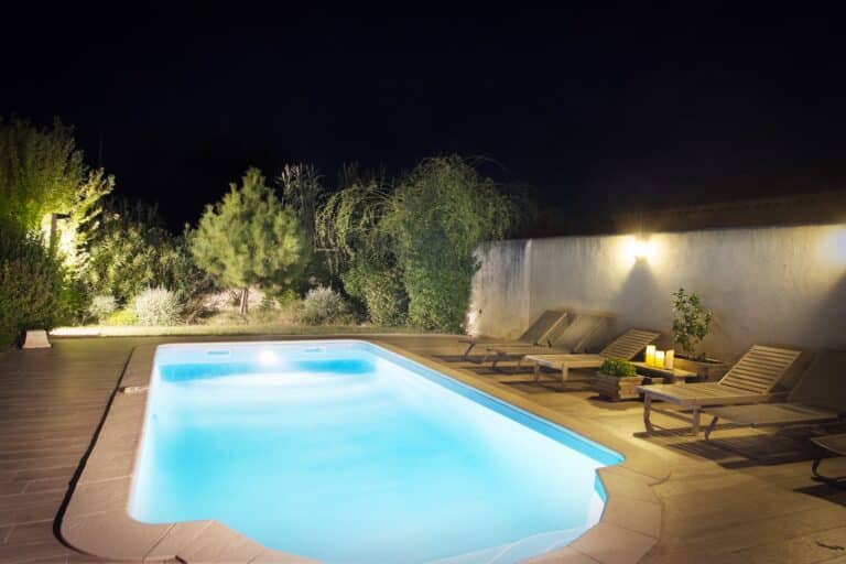 La piscine version nocturne