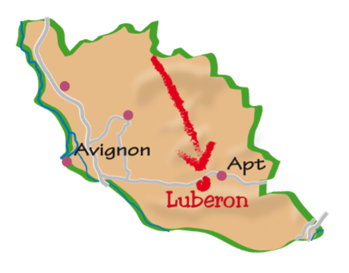 Map of Vaucluse